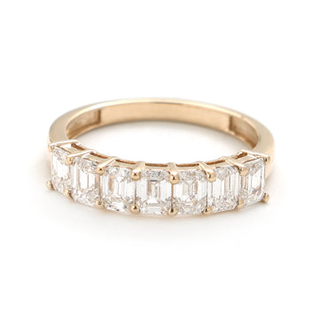 JPRG-2512/6496 Lab Grown Diamond Octagon Half Ring | 14K