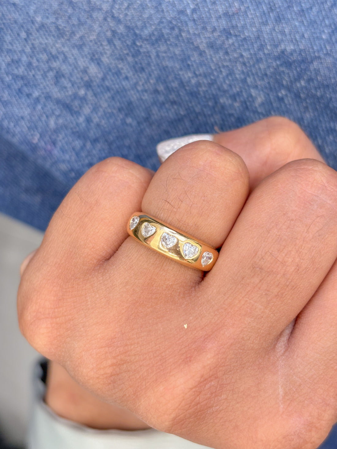 JPRG-2572/6657 Diamond Heart Chunky Ring | 18K