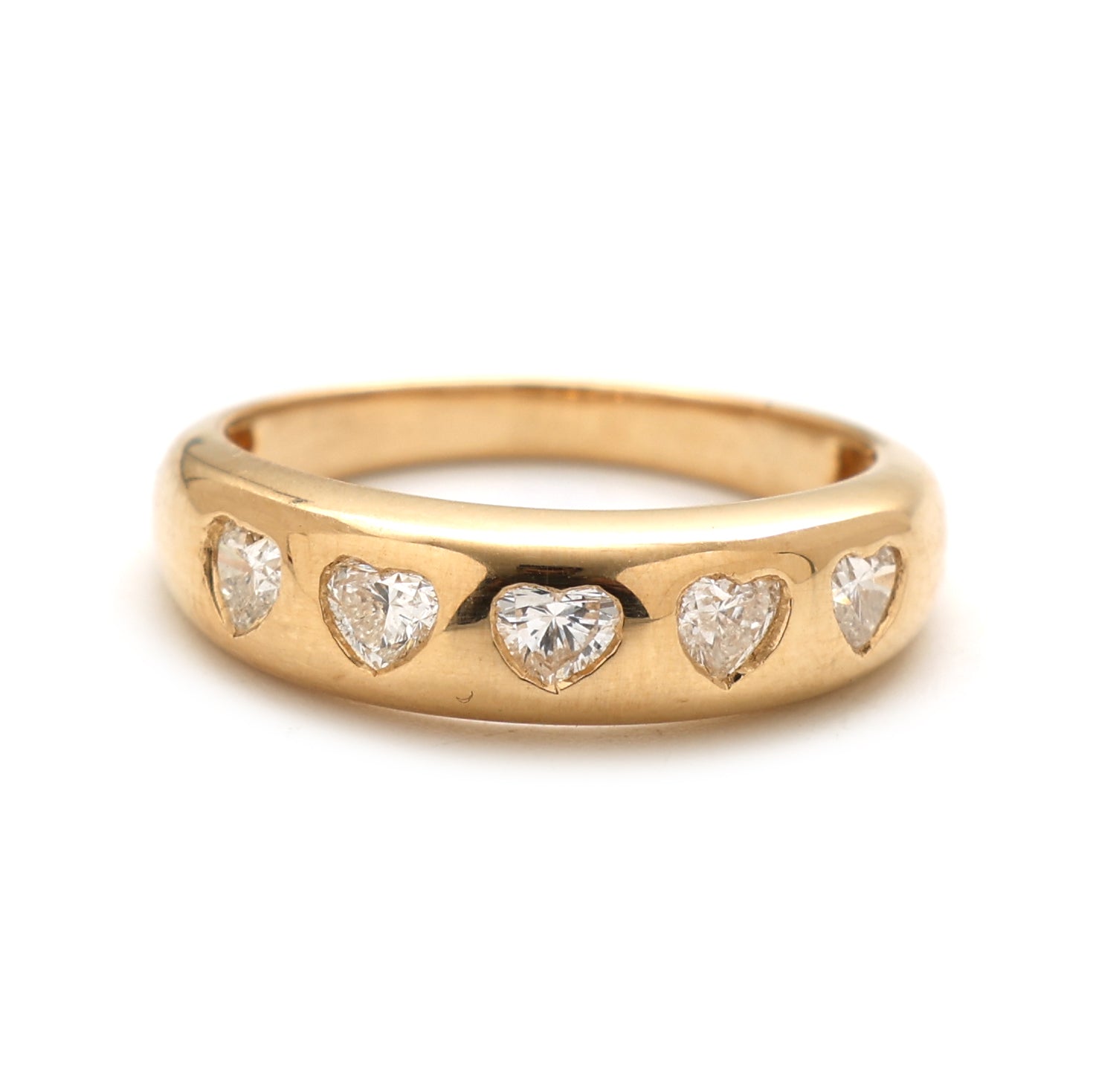 JPRG-2573/6658 Diamond Heart Chunky Ring | 18K