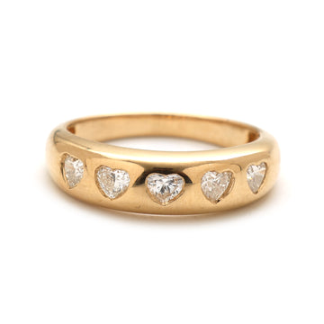 JPRG-2573/6658 Diamond Heart Chunky Ring | 18K