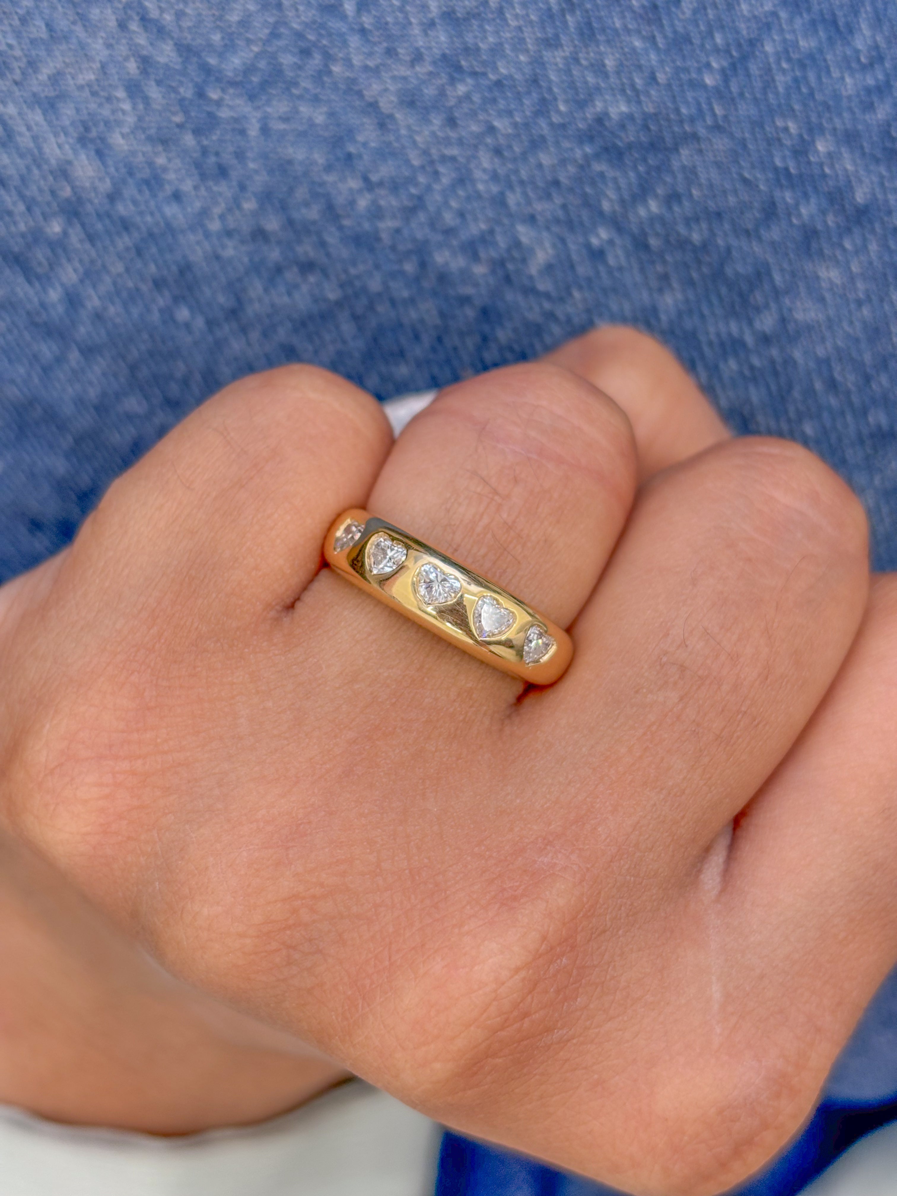 JPRG-2574/6659 Diamond Heart Chunky Ring | 18K