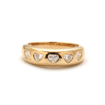 JPRG-2574/6659 Diamond Heart Chunky Ring | 18K
