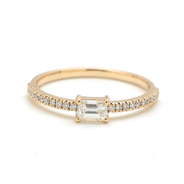 JPRG-2585/6733 Diamond Octagon Thin Ring | 18K