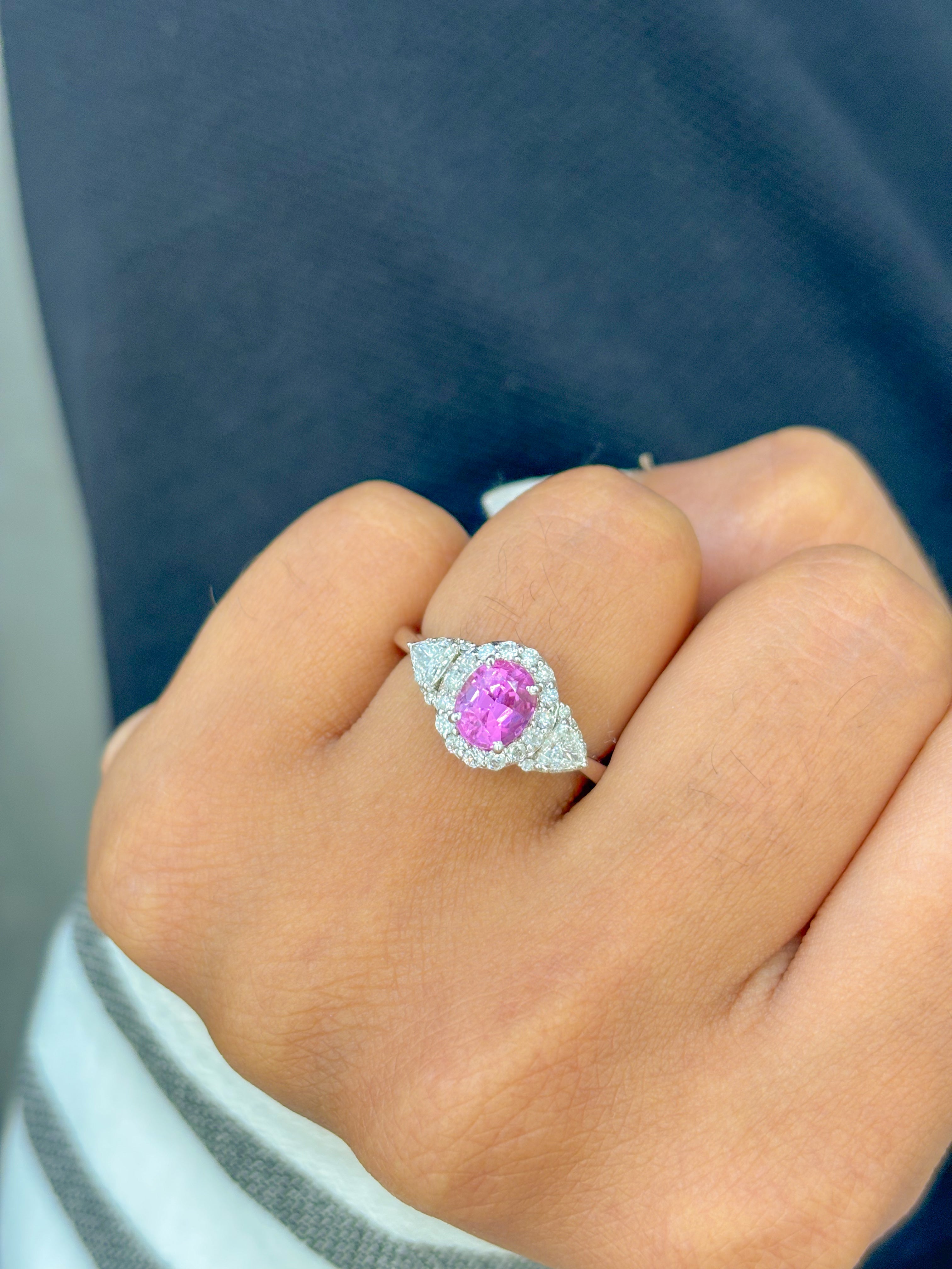 JPRG-265/1442 Pink Sapphire Ring | 14K
