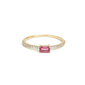 JPRG-2688/6972 Diamond Octagon Thin Ring | 18K
