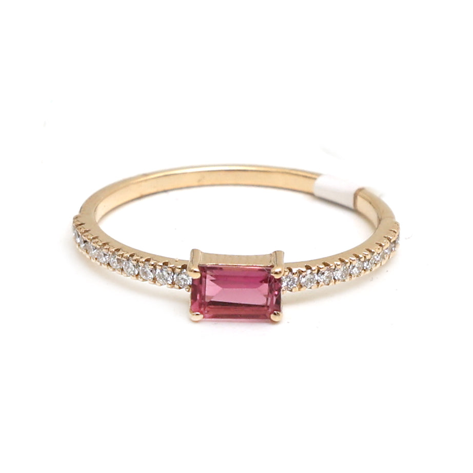 JPRG-2689/6973 Diamond Octagon Thin Ring | 18K