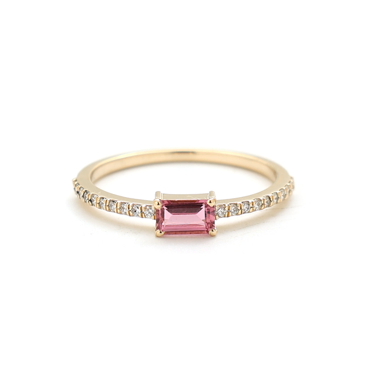 JPRG-2690/6974 Diamond Octagon Thin Ring | 18K