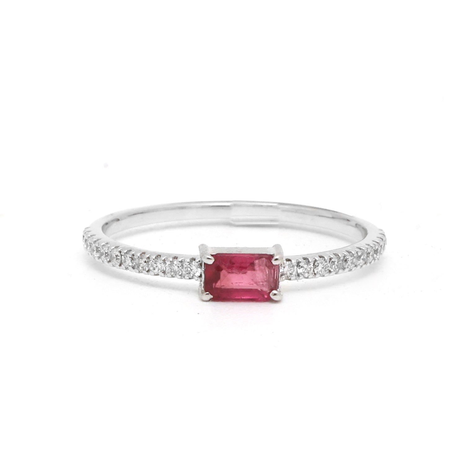 JPRG-2690/6974 Diamond Octagon Thin Ring | 18K