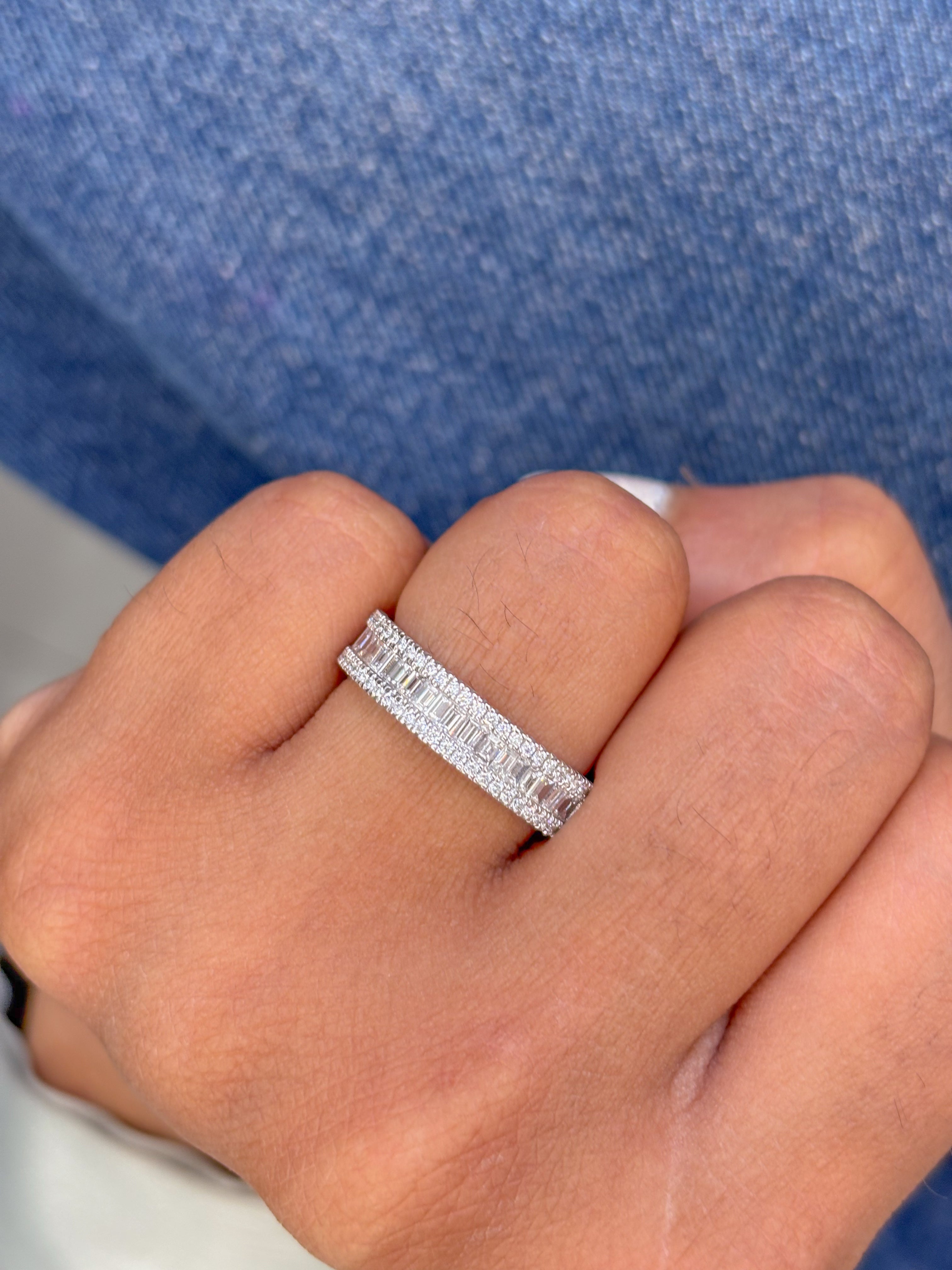 JPRG-2709/7019 Diamond Baguette Ring | 18K