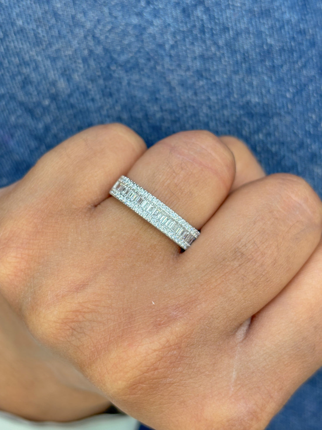 JPRG-2711/7020 Diamond Baguette Ring | 18K