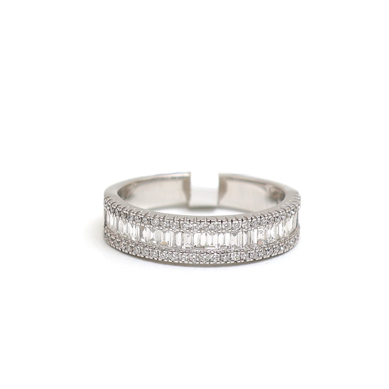JPRG-2711/7020 Diamond Baguette Ring | 18K