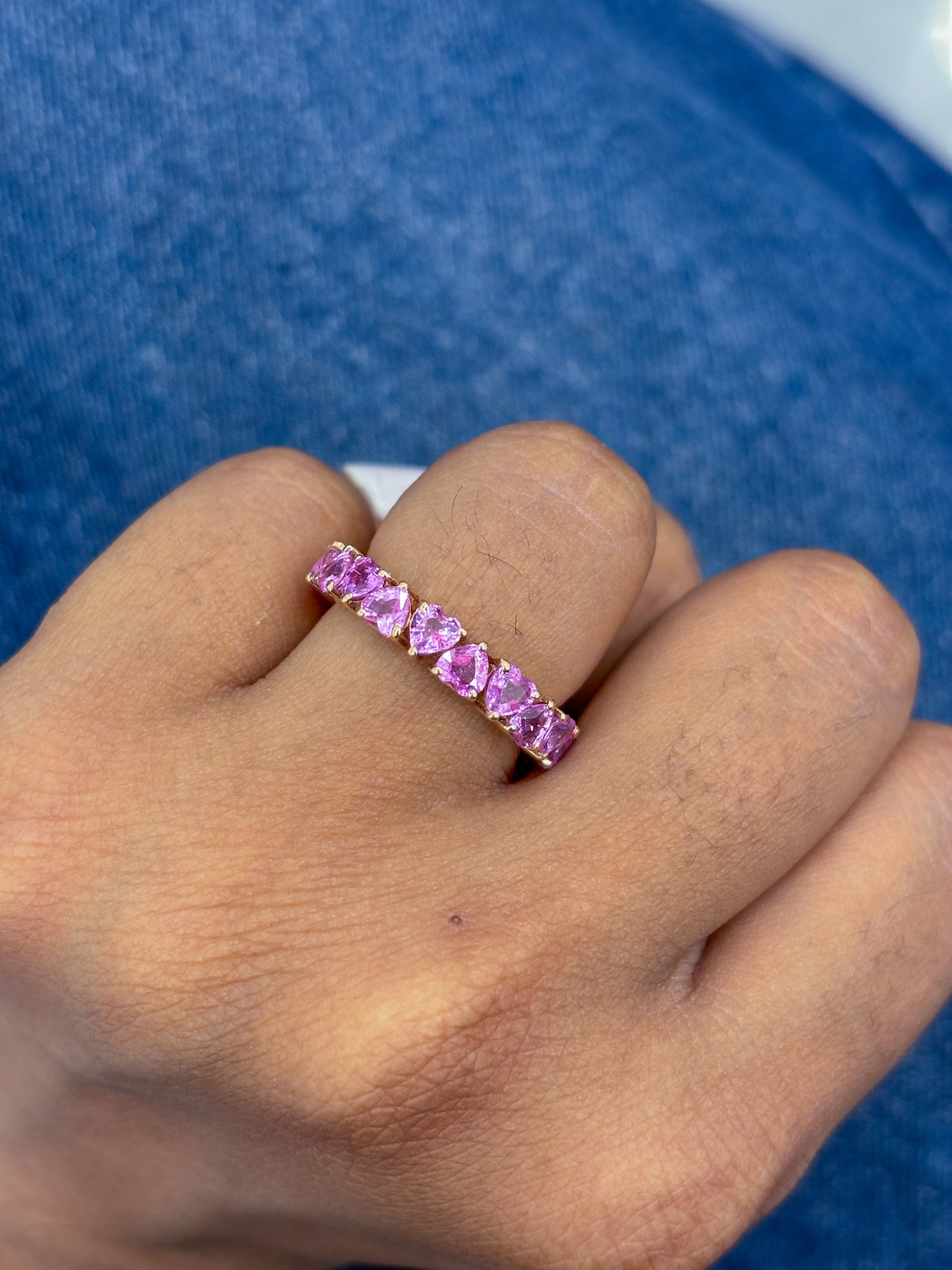 JPRG-273/1287 Pink Sapphire Heart Ring | 14K