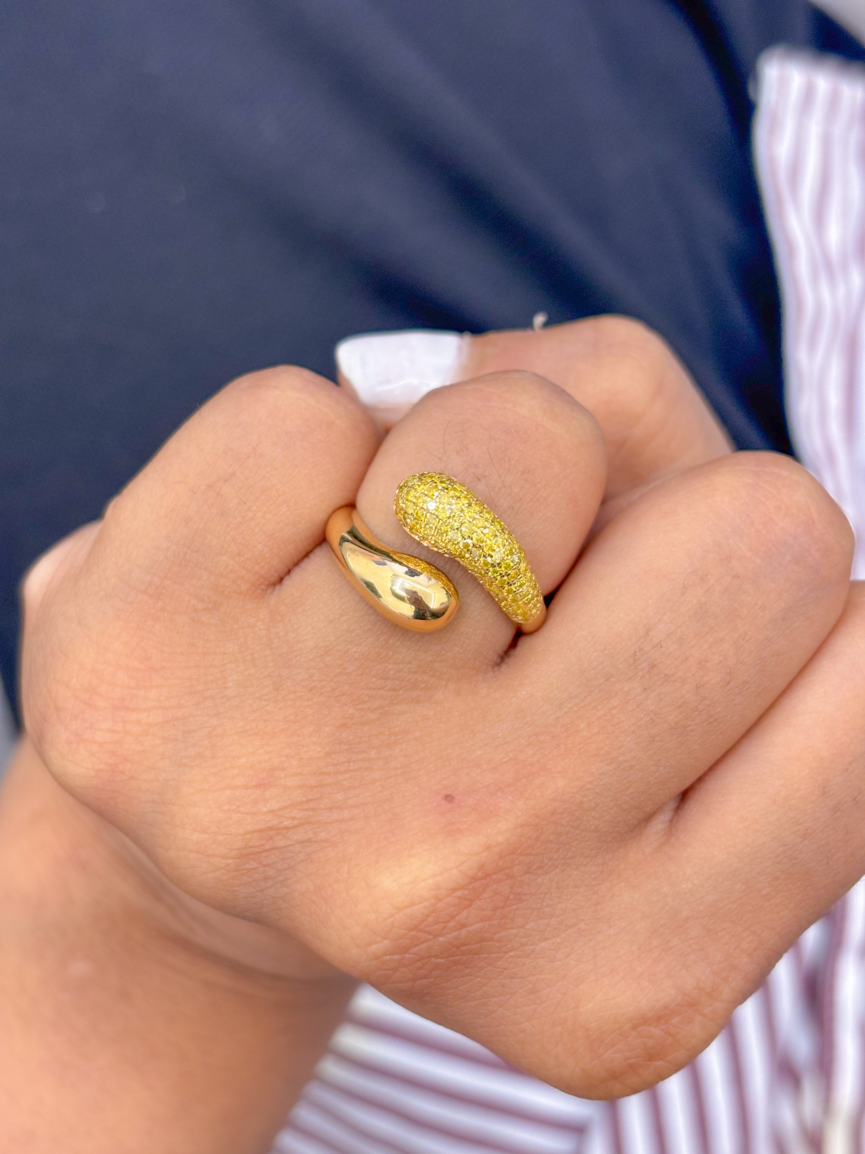 JPRG-2832/7413 Yellow Diamond Ring | 18K