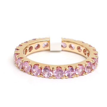 JPRG-2900/7523 Pink Sapphire Round 2.80Mm Ring | 18K