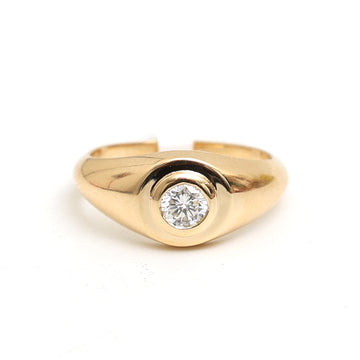 JPRG-2925/7589 Diamond Round Pinky Ring | 18K