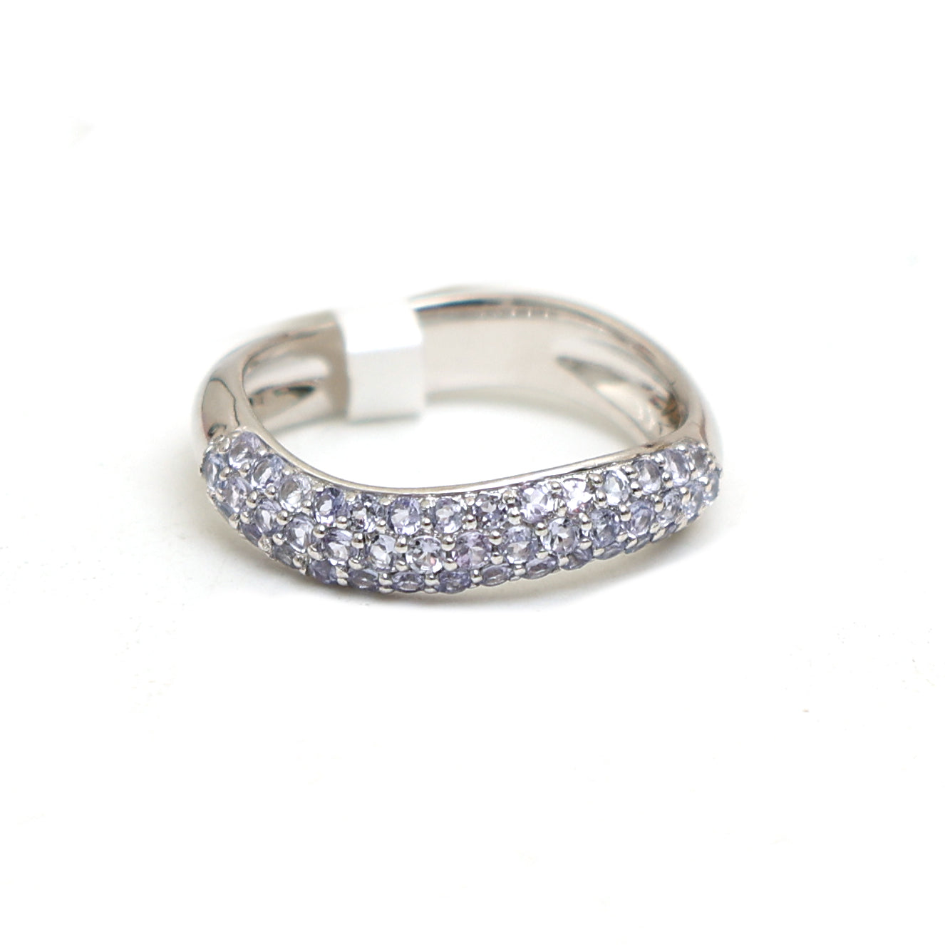 JPRG-2974/7734 Tanzanite Wave Half Ring | 18K