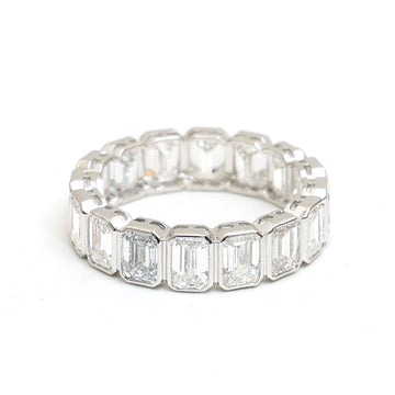 JPRG-2984/7775 Lab Grown Diamond Emerald Cut Ring | 18K
