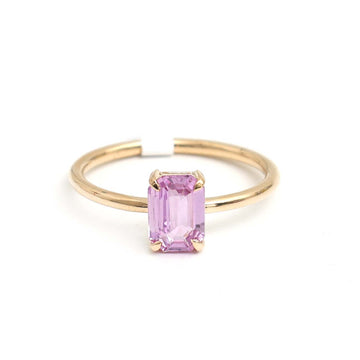 JPRG-2989/7780 Pink Sapphire Octagon Ring | 18K