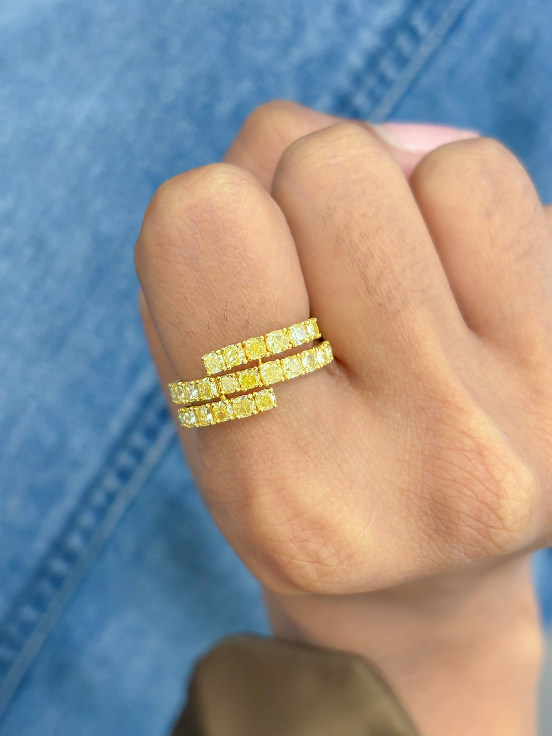 JPRG-3117/8142 Yellow Diamond Ring | 18K