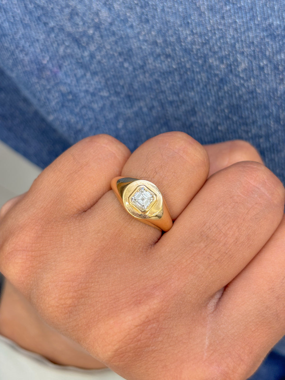 JPRG-3133/8186 Diamond Pinky Ring | 18K