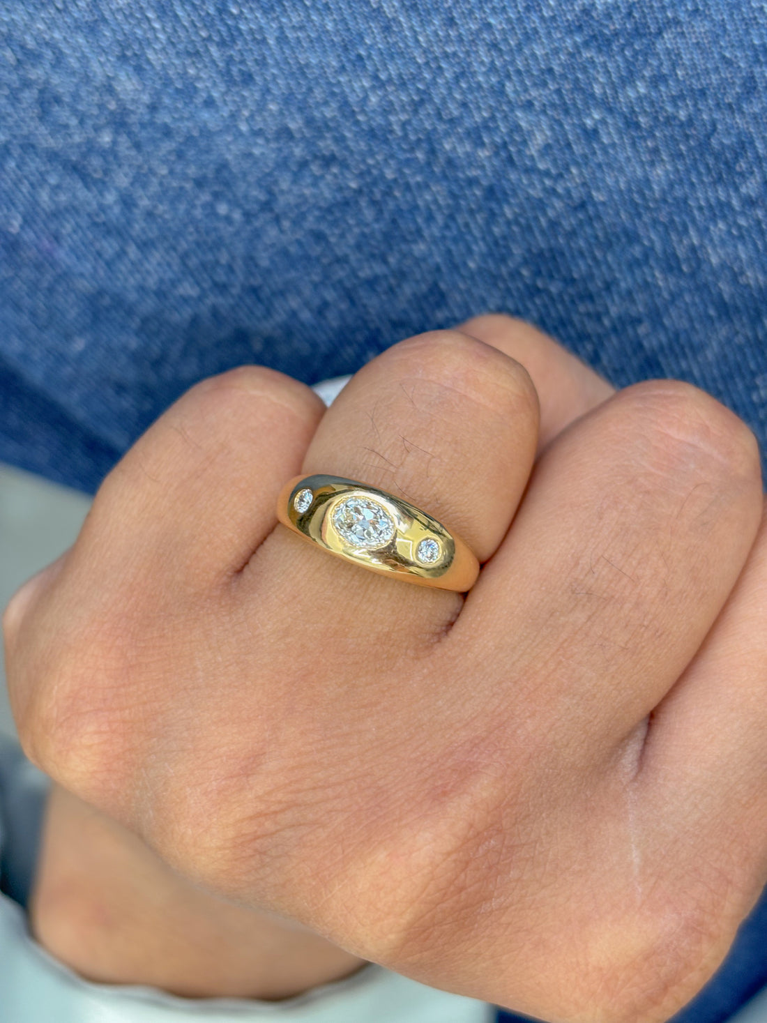 JPRG-3142/8205 Diamond Pinky Ring | 18K