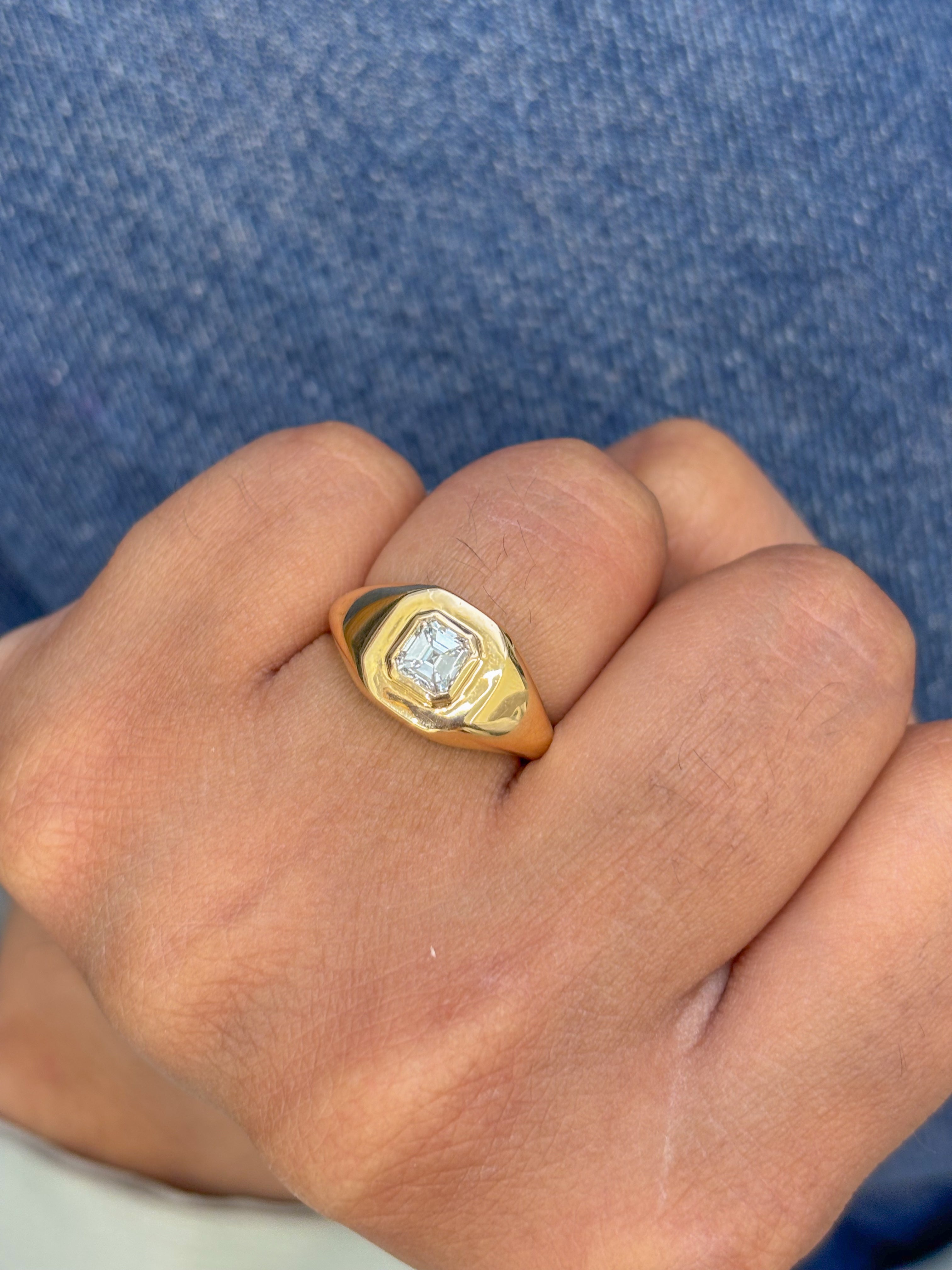 JPRG-3143/8206 Diamond Pinky Ring | 18K