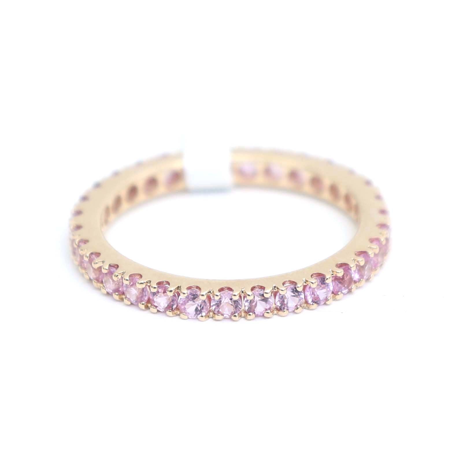 JPRG-3170/8247 Pink Sapphire Round 2Mm Ring | 14K