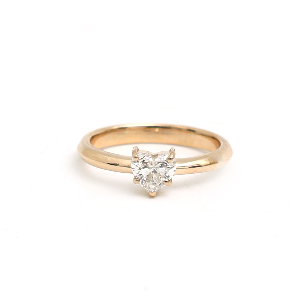 JPRG-3213/8313 Diamond Heart Thin Ring | 18K