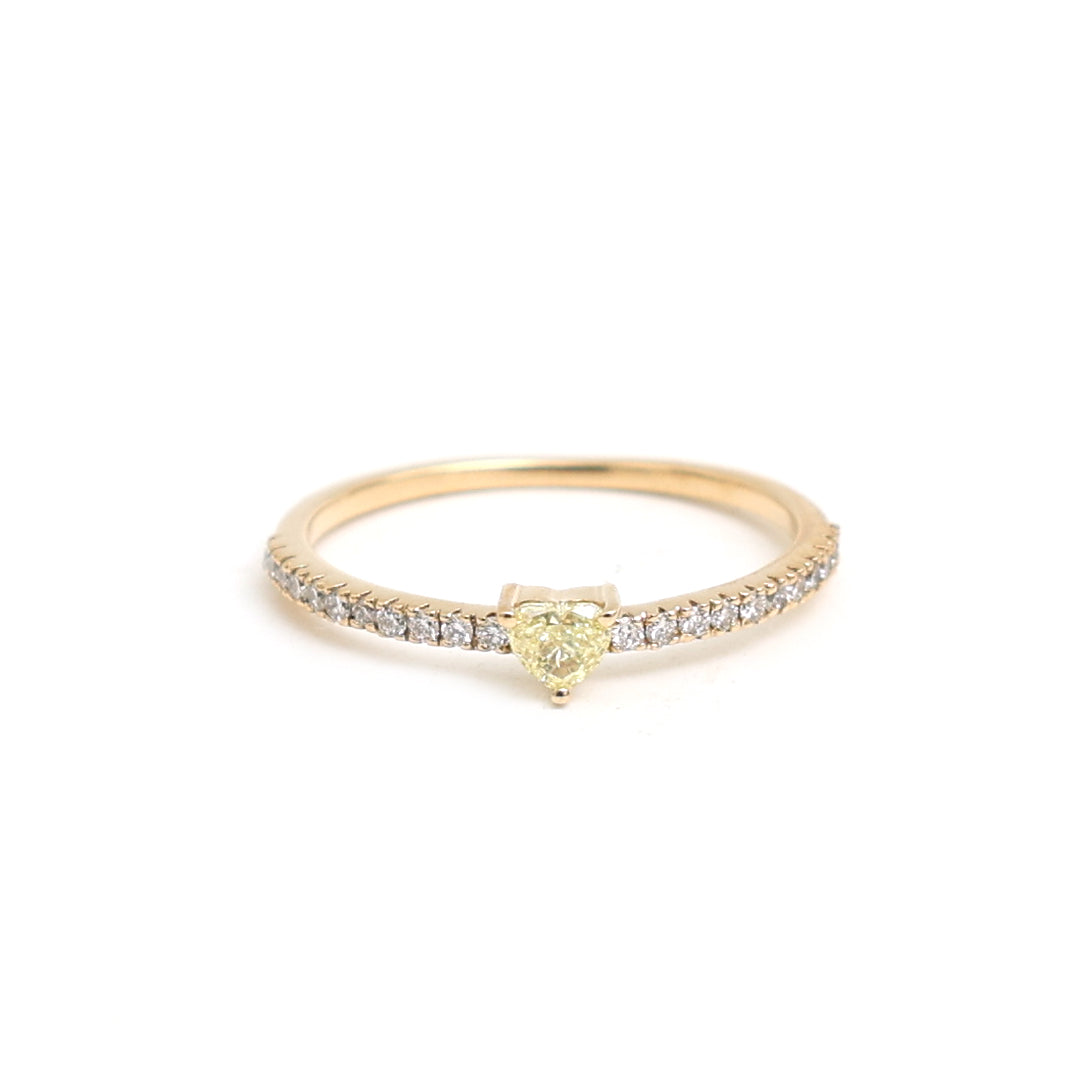 JPRG-3237/8365 Diamond Heart Thin Ring | 18K