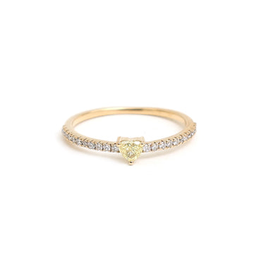 JPRG-3237/8365 Diamond Heart Thin Ring | 18K