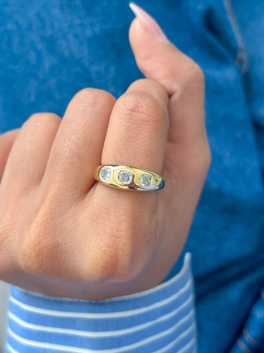 JPRG-3304/8454 Lab Grown Diamond Chunky Ring | 14K