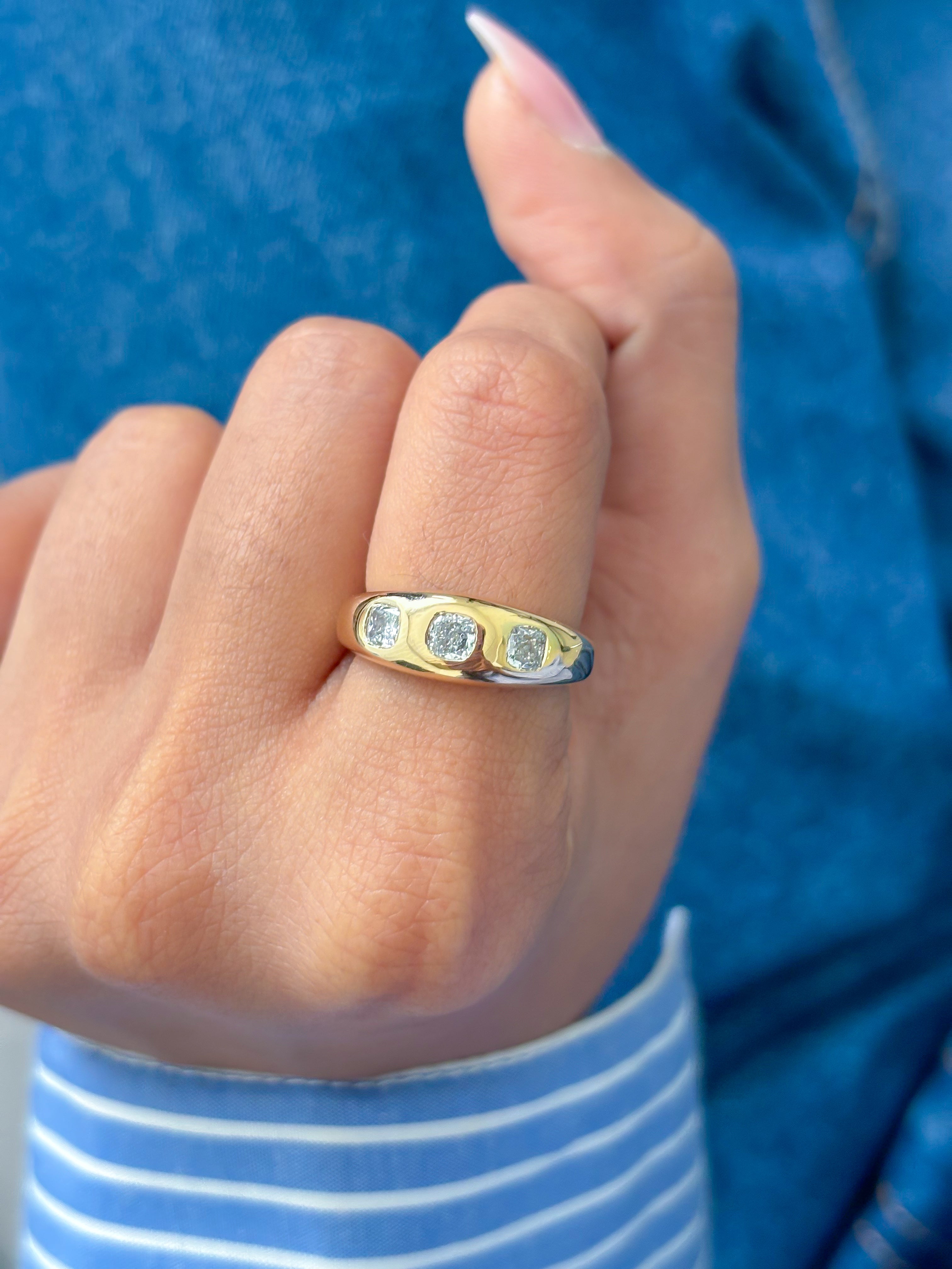 JPRG-3304/8454 Lab Grown Diamond Chunky Ring | 14K