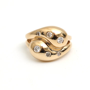 JPRG-3338/8533 Diamond Round  Knot Ring | 18K