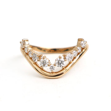 JPRG-3340/8535 Diamond Wave Ring | 18K