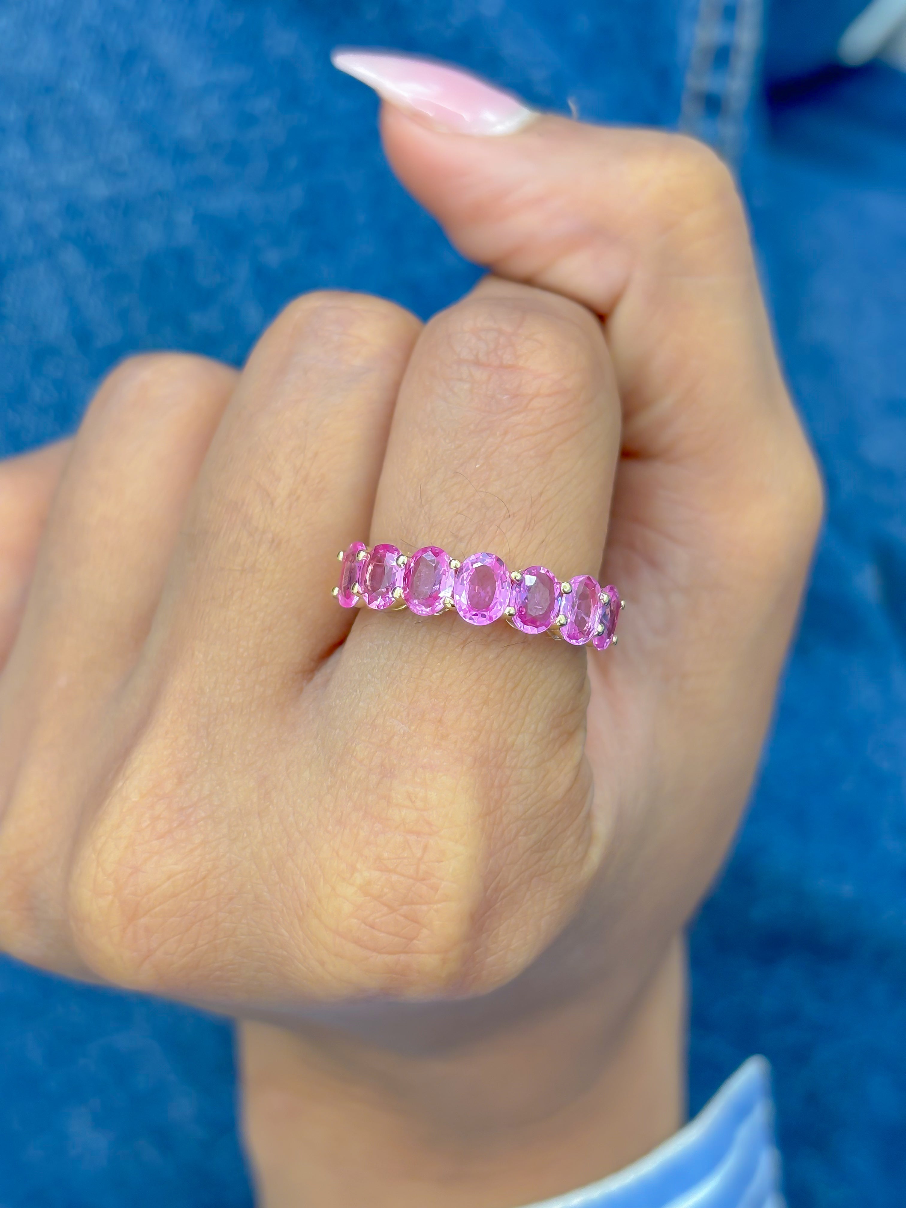 JPRG-3367/8567 Pink Sapphire Ring | 14K