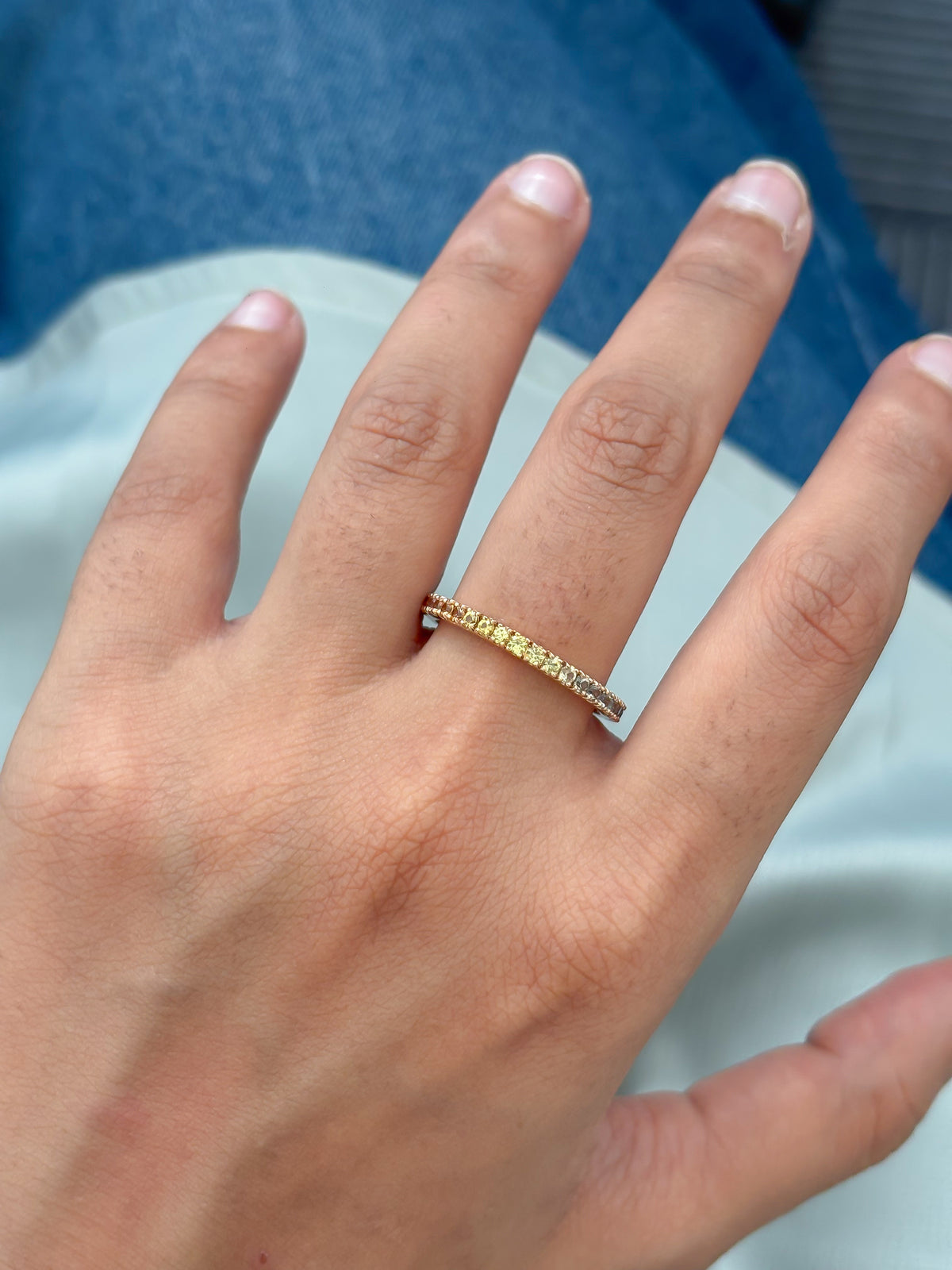 JPRG-3371/8571 Rainbow Sapphire Ring | 18K