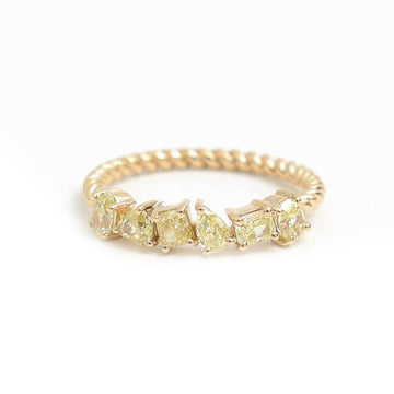 JPRG-3444/8820 Yellow Diamond Ring | 18K