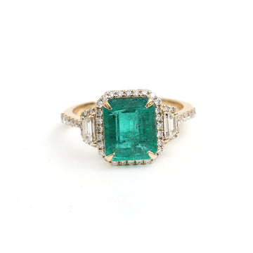 JPRG-3451/8828 Emerald Diamond Ring | 18K