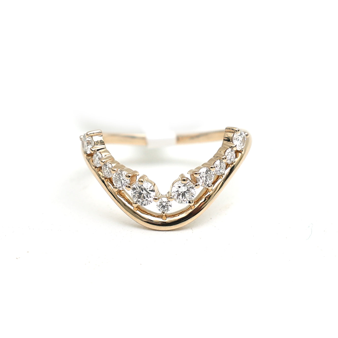 JPRG-3457/8835 Lab Grown Diamond Round Wave Ring | 14K