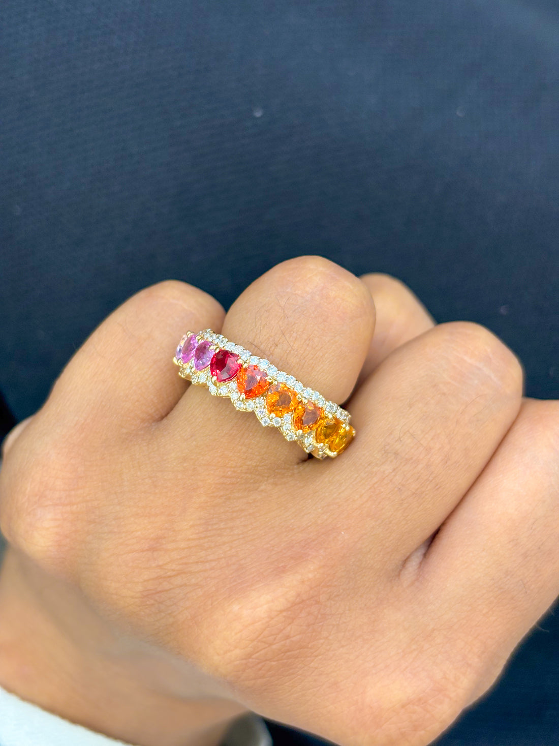 JPRG-346/1495 Rainbow Ring | 14K