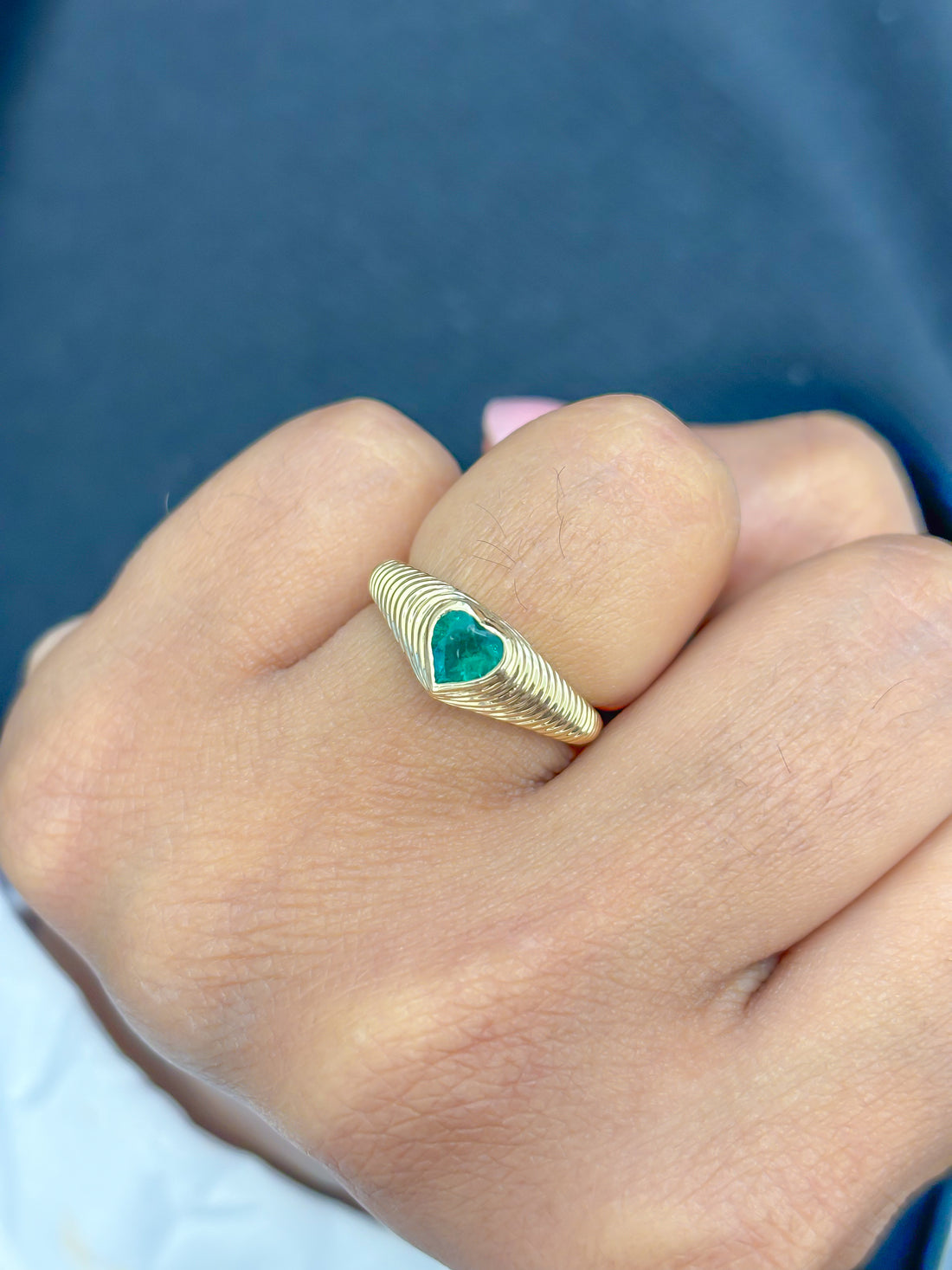 JPRG-3460/8840 Emerald Ring | 14K