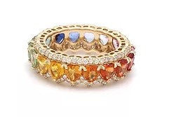 JPRG-346/1495 Rainbow Ring | 14K