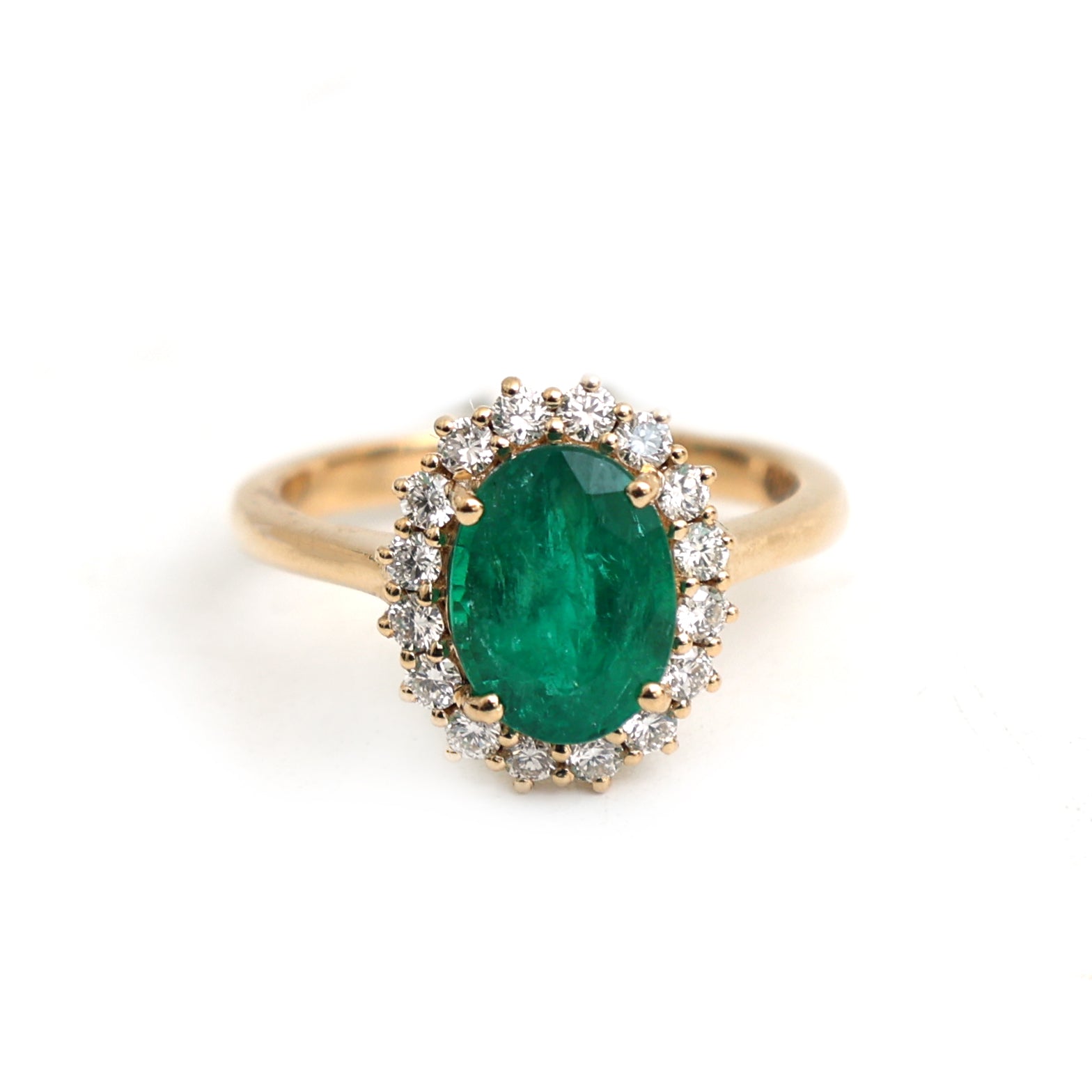 JPRG-3470/8866 Emerald Diamond Ring | 18K