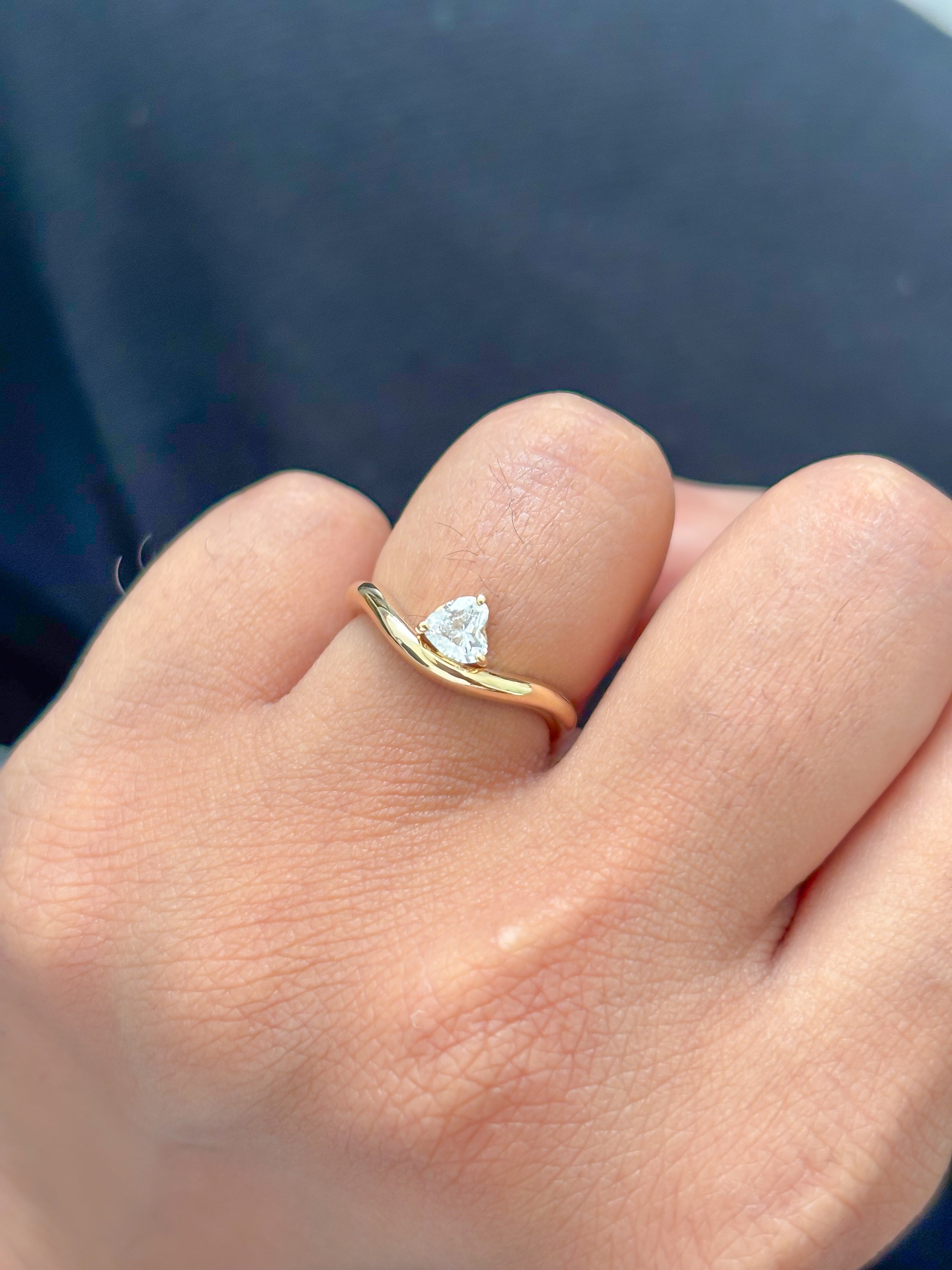 JPRG-3478/8891 Lab Grown Diamond Heart Wave Ring | 14K