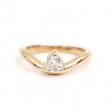 JPRG-3478/8891 Lab Grown Diamond Heart Wave Ring | 14K