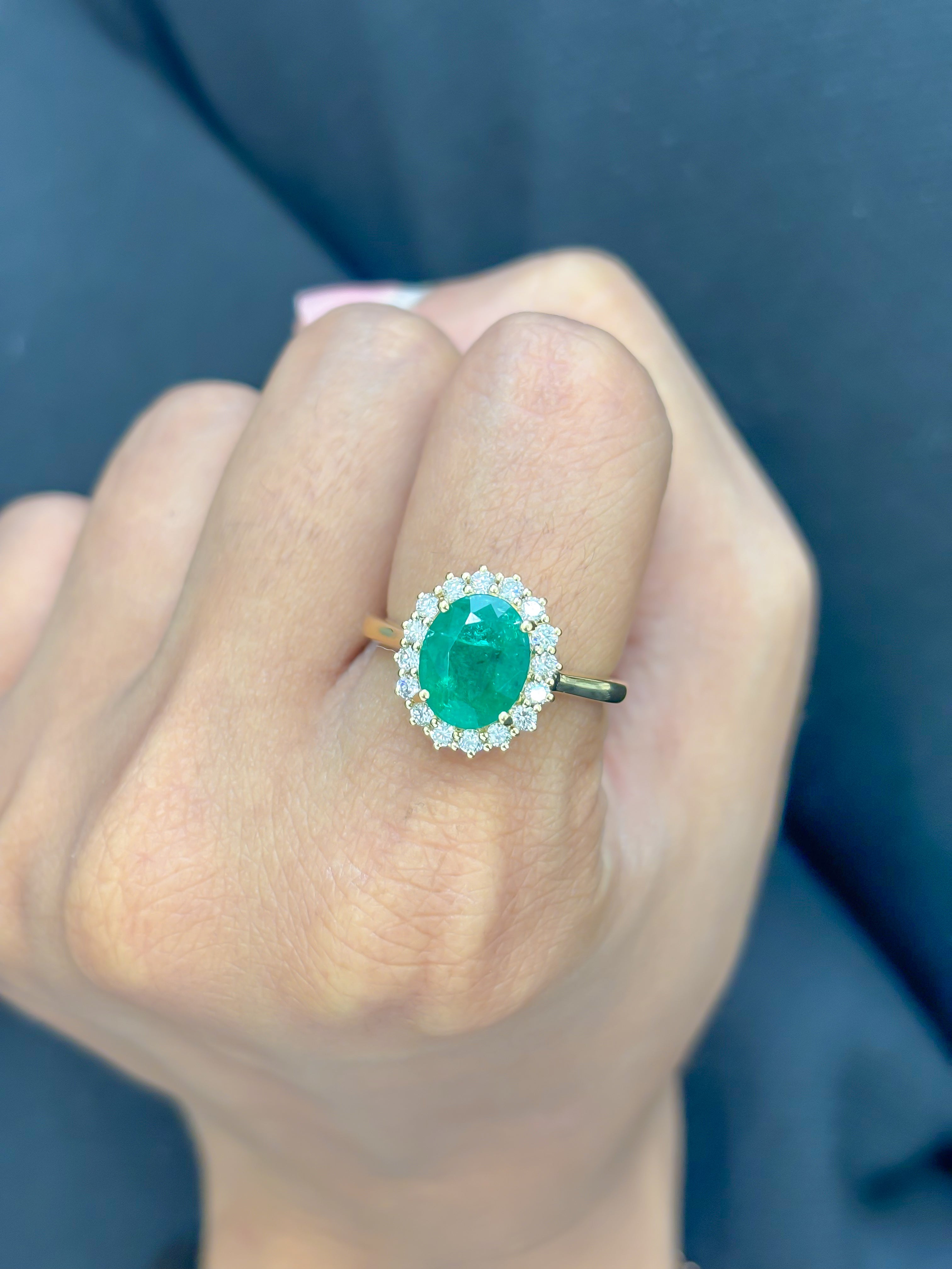 JPRG-3481/8894 Emerald Diamond Ring | 18K