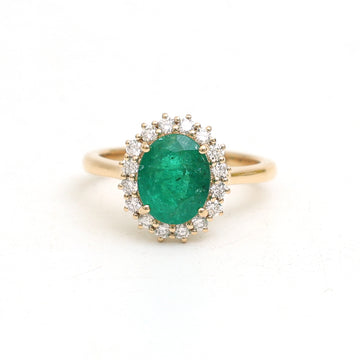 JPRG-3481/8894 Emerald Diamond Ring | 18K