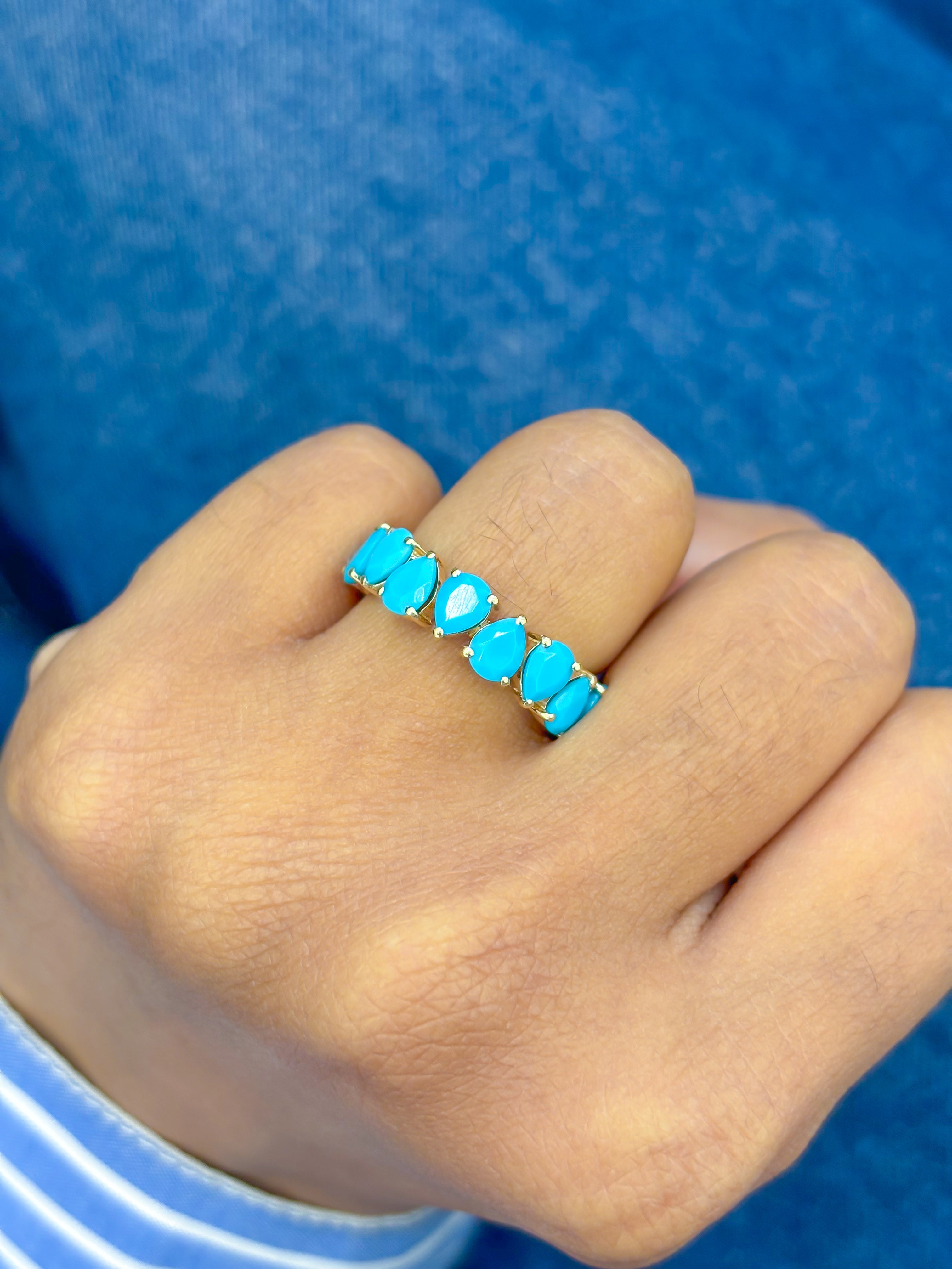 JPRG-3566/9075 Turquoise Ring | 14K