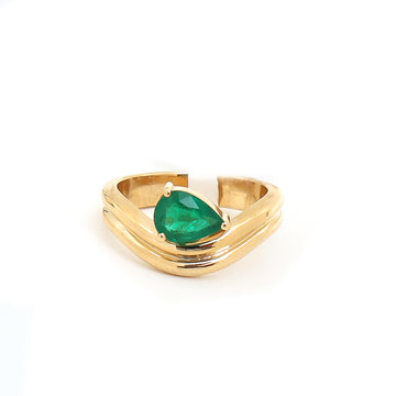 JPRG-3570/9079 Emerald Ring | 18K