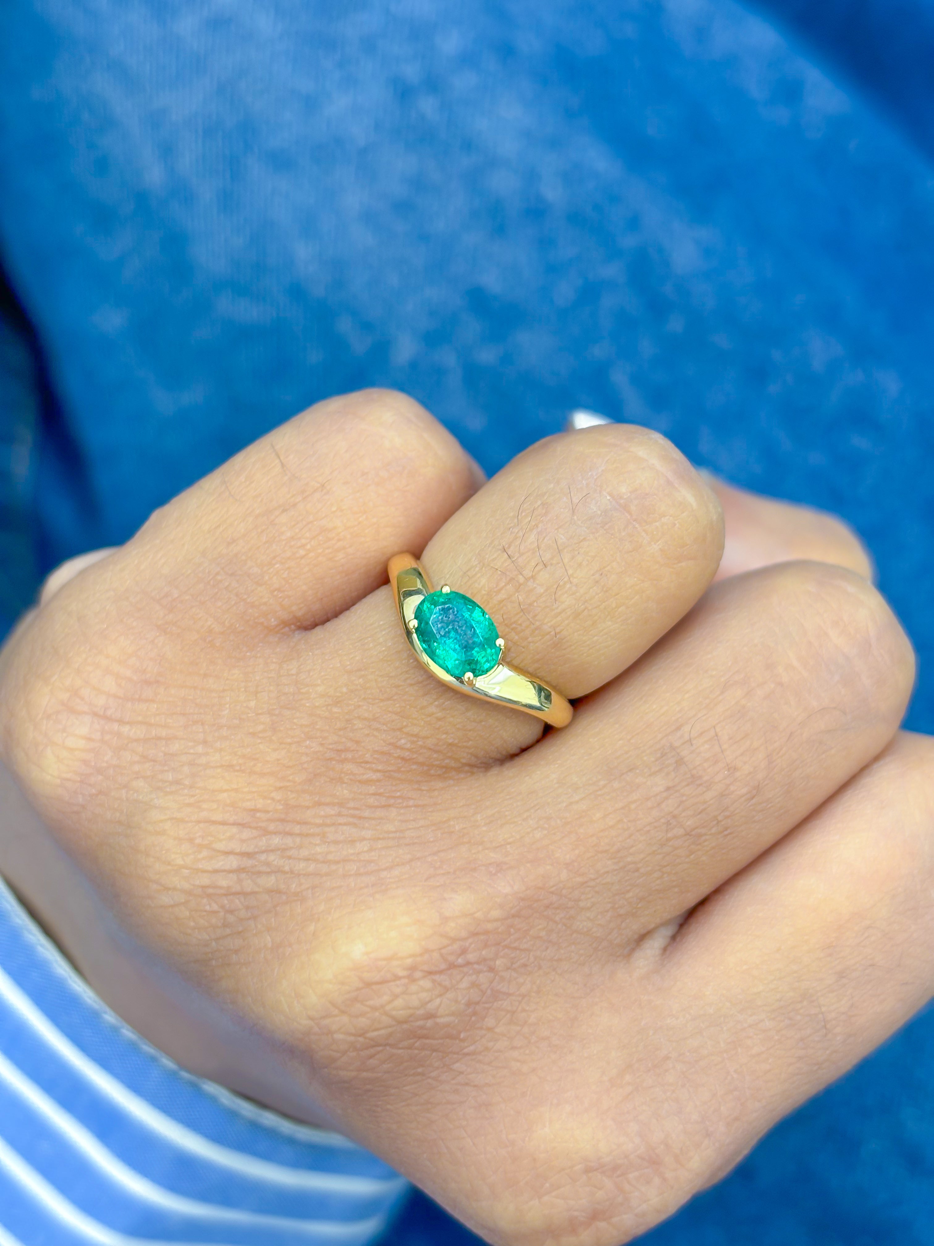 JPRG-3572/9081 Emerald Ring | 18K